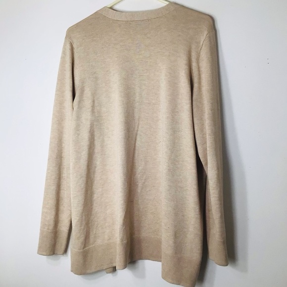 Two bundle lot Lane Bryant cardigans 18 tan blue - Picture 10 of 11